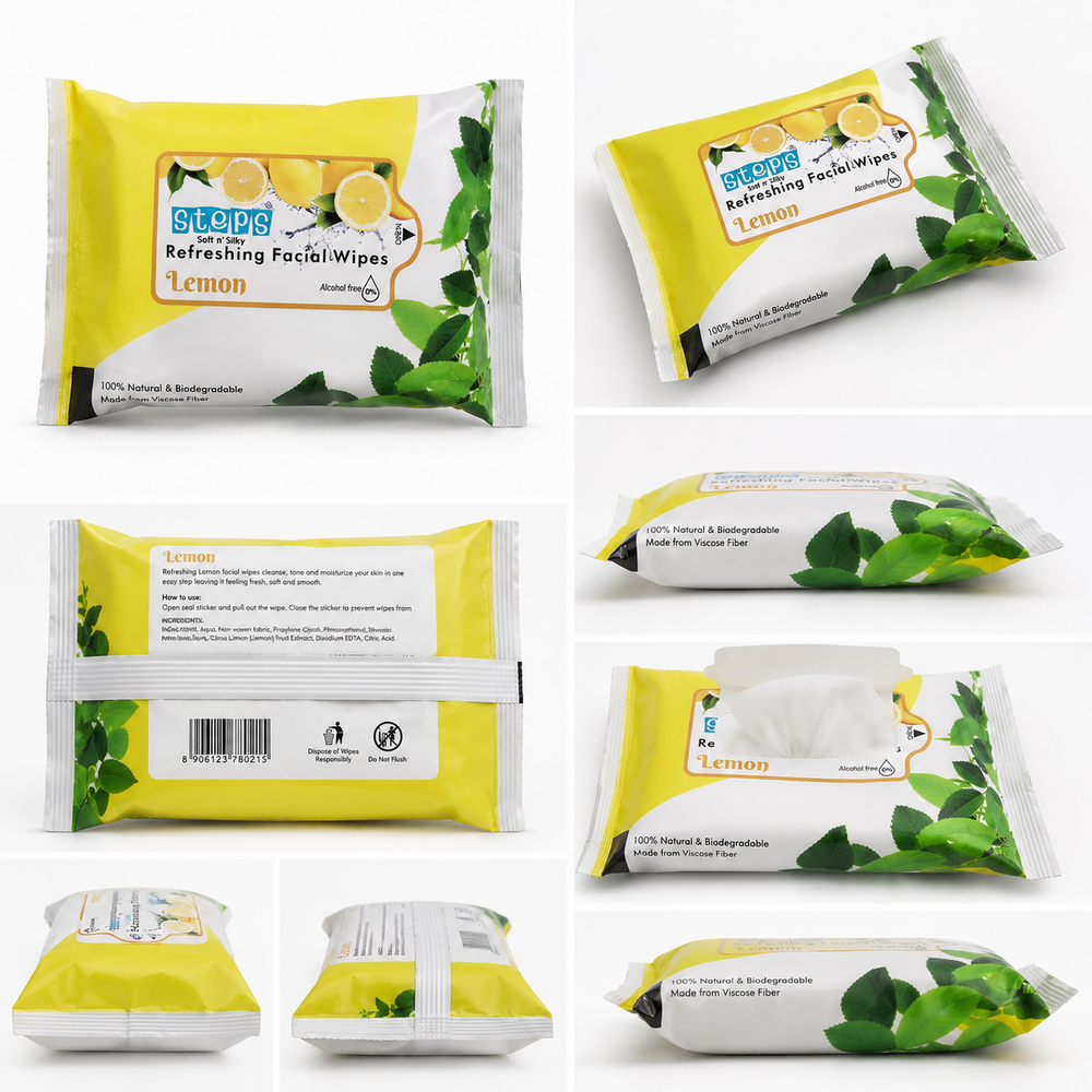 Lemon Fragrance Facial Wipes