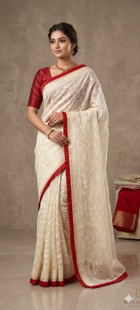 Customize Raffle Jamdani Saree