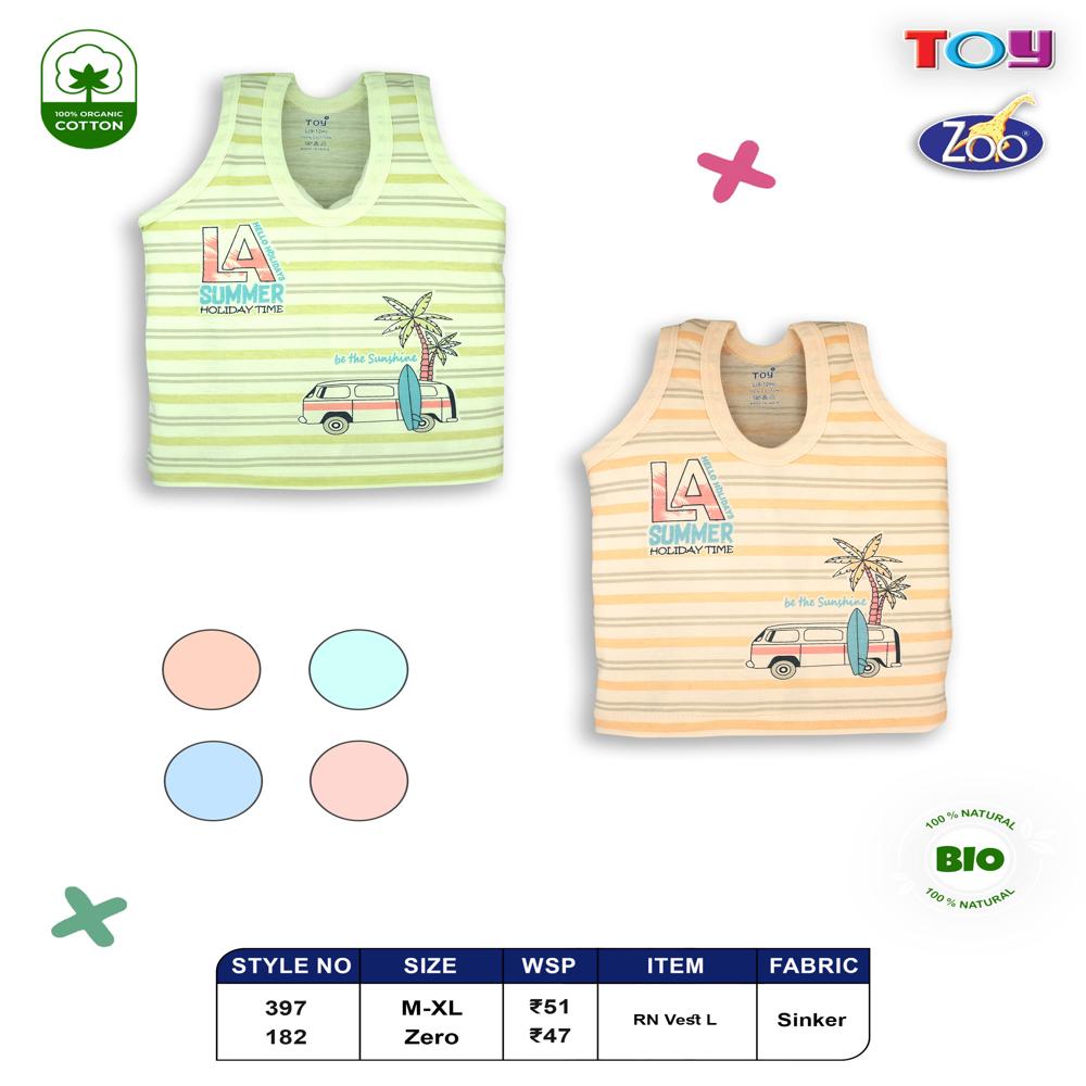 Unisex Childrens Sleeveless Vests