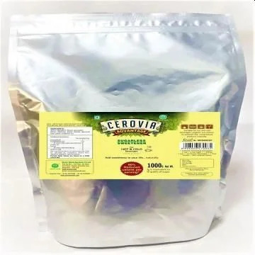 1000gm Cerovia Stevia Advantage Sugarless Sweetener - Natural Stevia Extract Powder, White, Vegan, Zero Calories, Food Grade