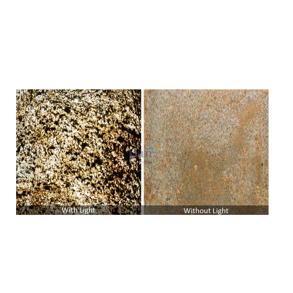 Silver Shine Gold UV Translucent Stone Veneer