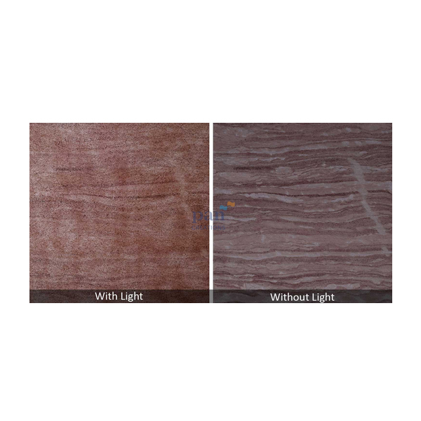 Fire Red Marble UV Translucent Stone Veneer