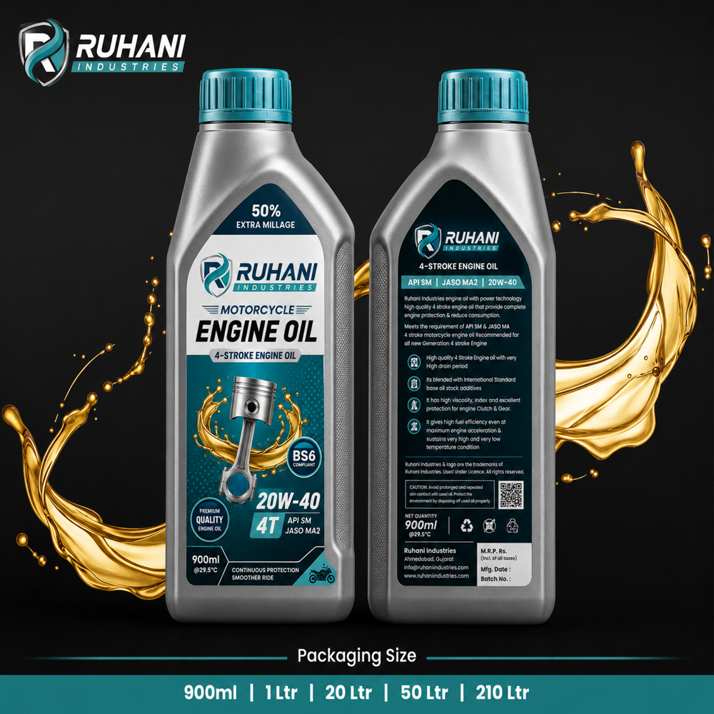 Motorcycle Engine Oil API SM JASO MA2 4T 20W40