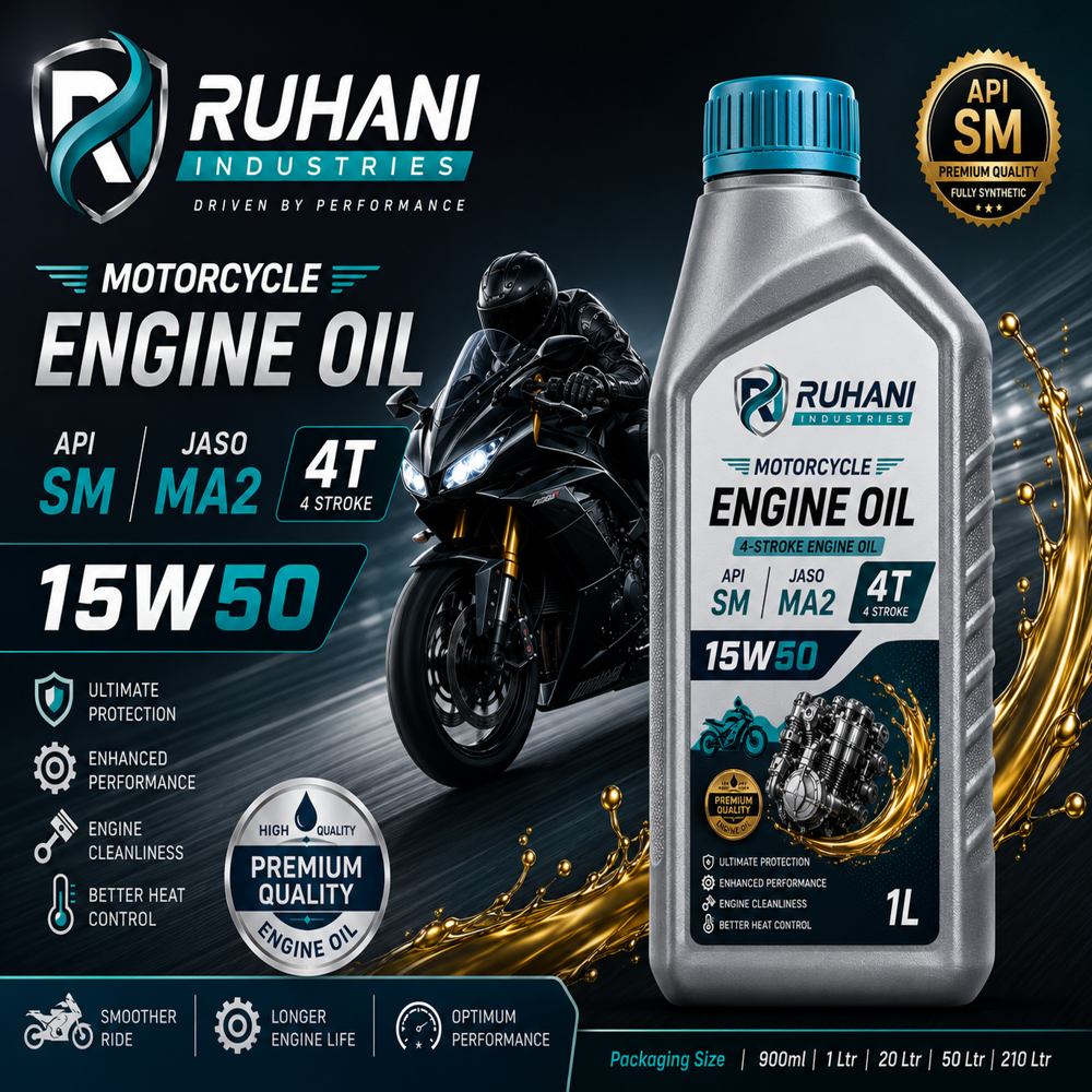 Motorcycle Engine Oil API SM 15W50