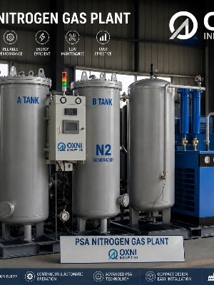 PSA NITROGEN GAS PLANT FOR NAMKEEN, SNACKS & FOOD INDUSTRIES