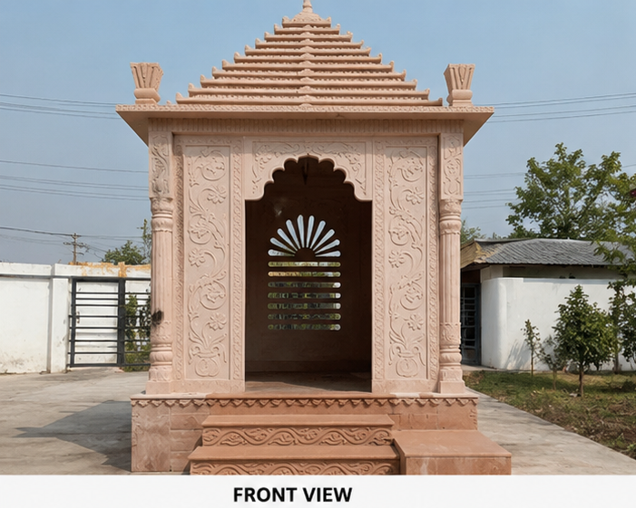 White Marble Big Temple - Material: Sand Stone