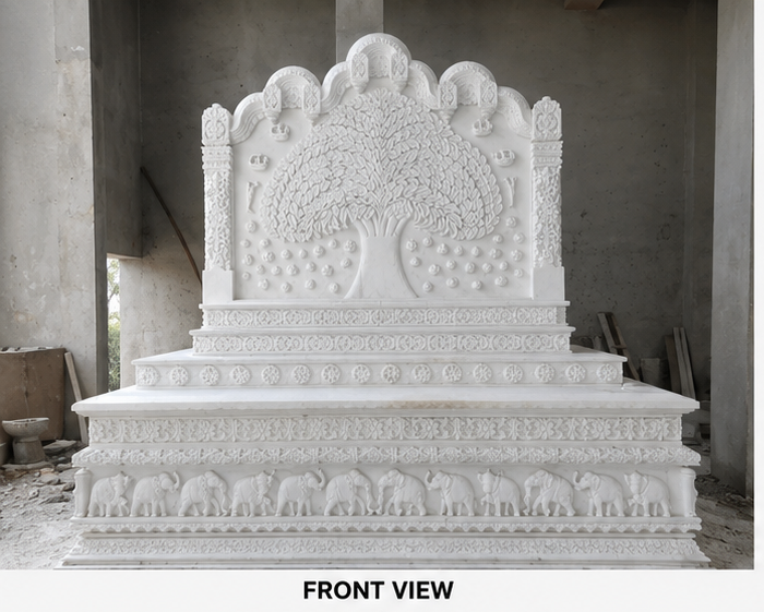 White marble jain baddi