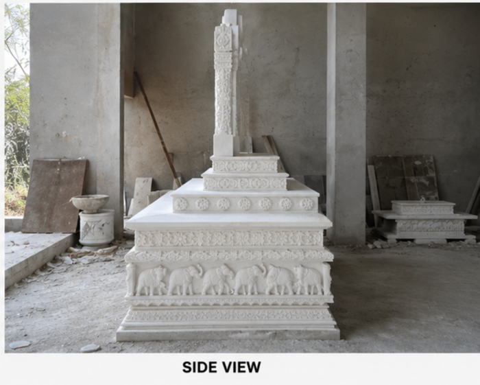 White marble jain baddi
