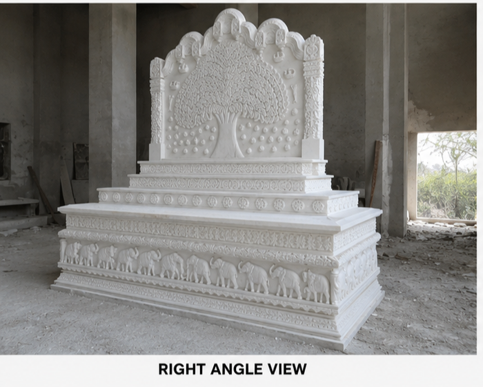 White marble jain baddi