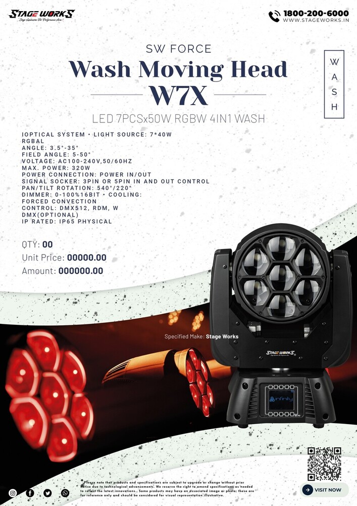 Auditorium SW IP65 Outdoor 19x40W 4in1 Wash Zoom LED Bee-eyes Moving Light
