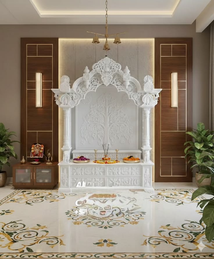 Marble home mandir