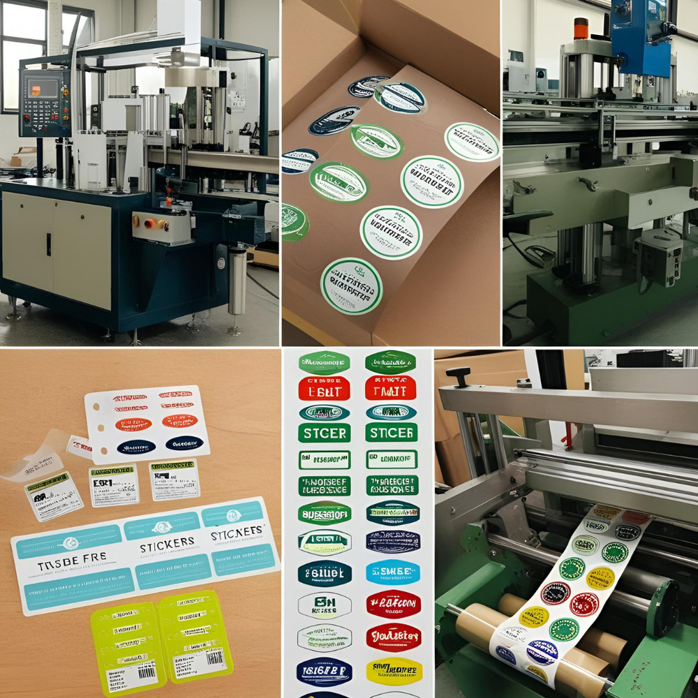 Adhesive Custom Shape Labels - Color: Multicolor