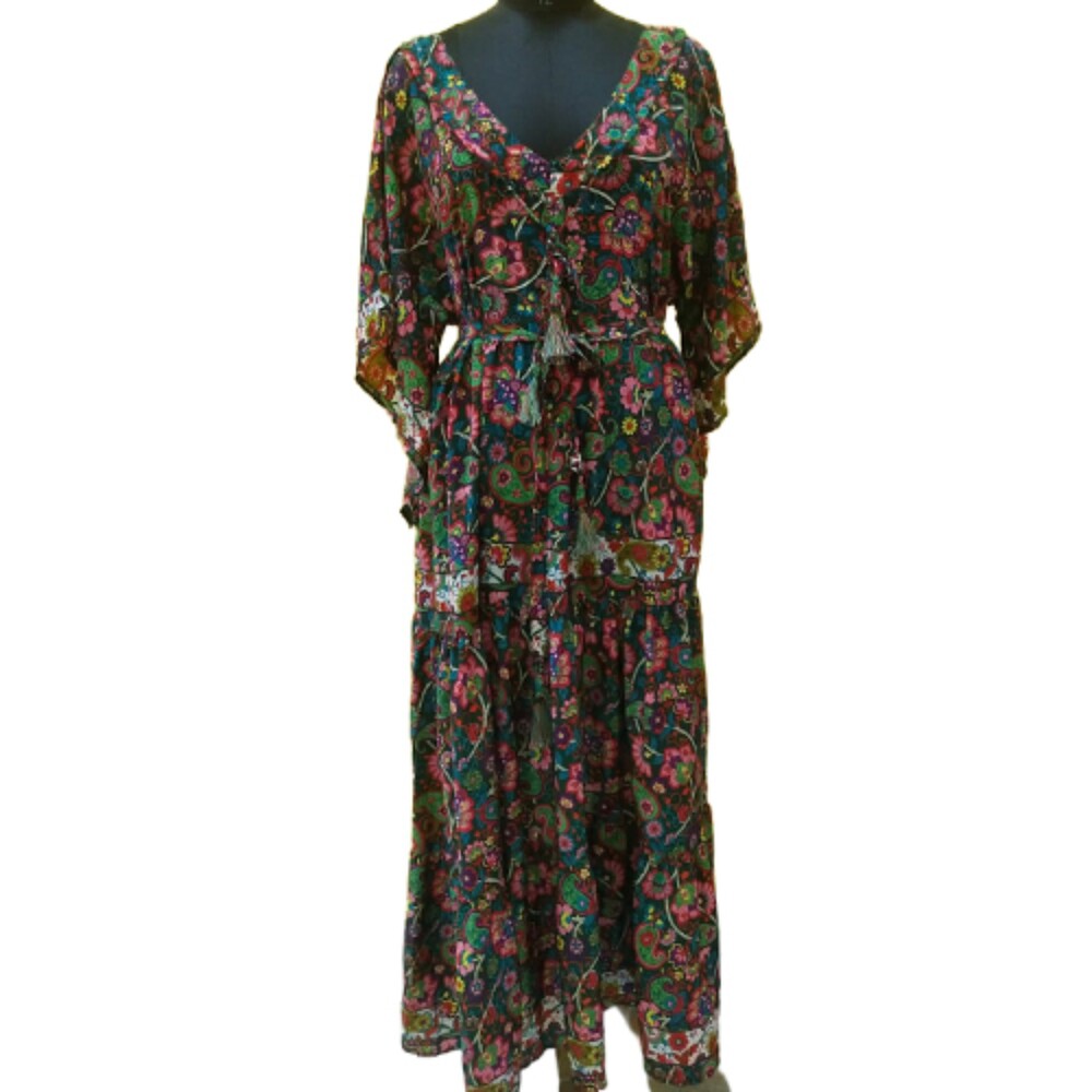 V Neck Long Dress