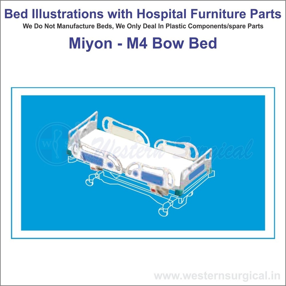 Miyon - M4 Bow Bed - Color: White