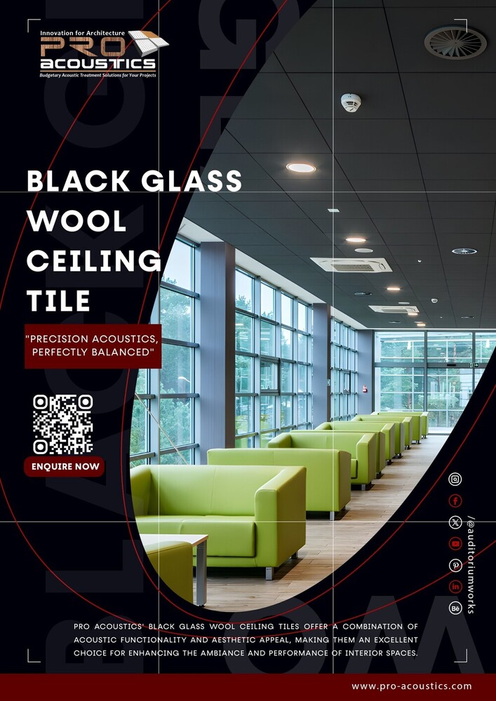 Black Glass Wool - Application: Ceiling Tile