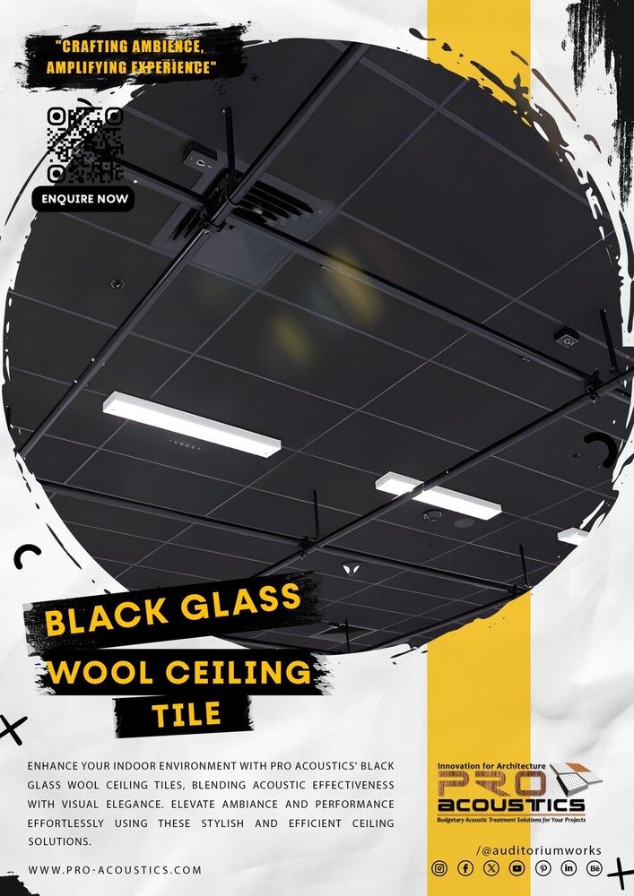 Black Glass Wool - Application: Ceiling Tile