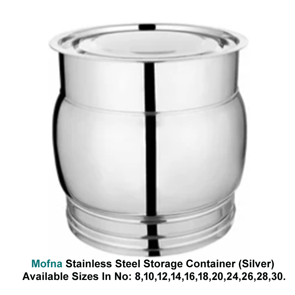 Mofna Stainless Steel Drum, 10 kg