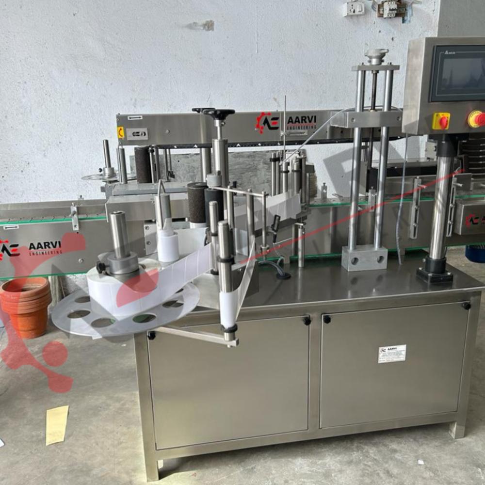 Automatic Bottle Front And Back Side Sticker Labeling Machine