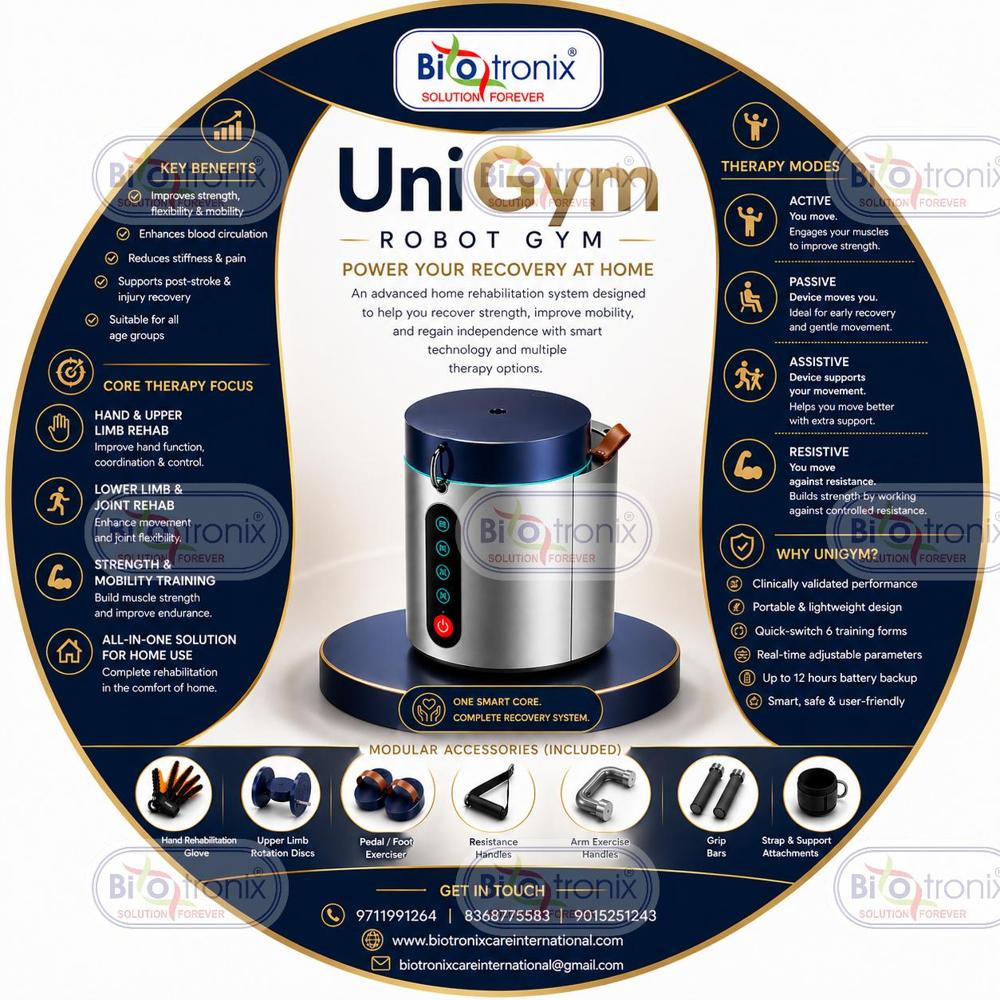 UniGym Intelligent Exercise Recovery Machine for Physiotherapy