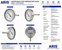Center Back Type Temprature Gauge