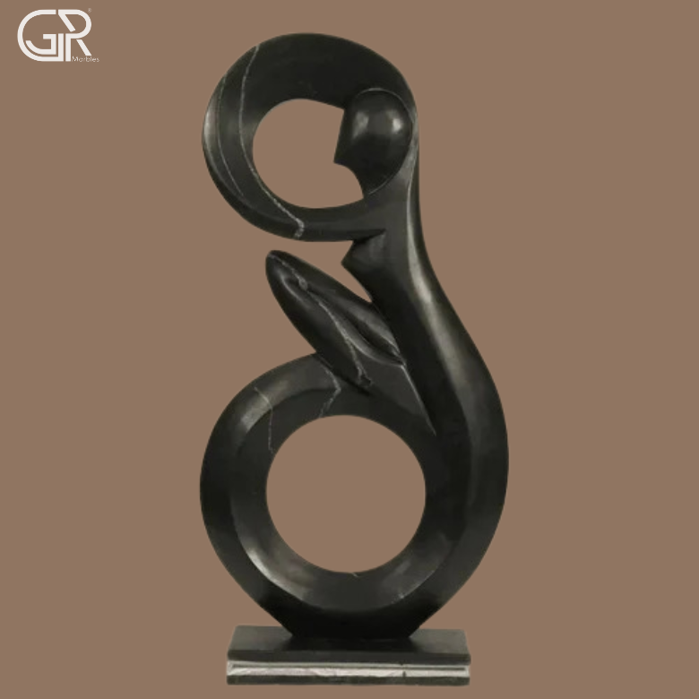Black Marble Sculpture