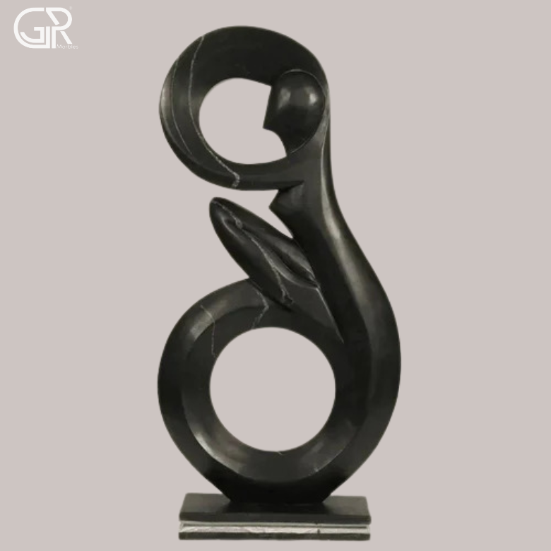 Black Marble Sculpture
