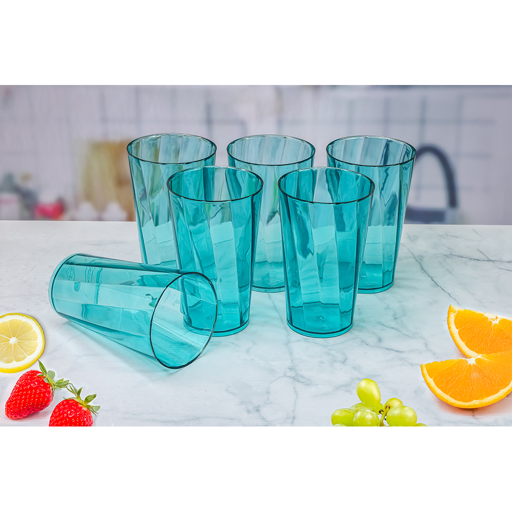 Blue Fancy Water Glass