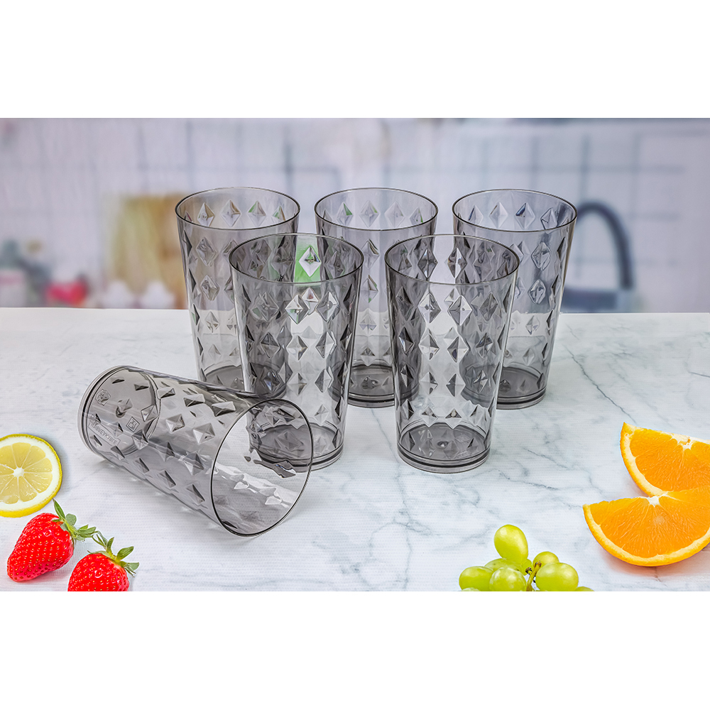 Charcoal Color Water Glass