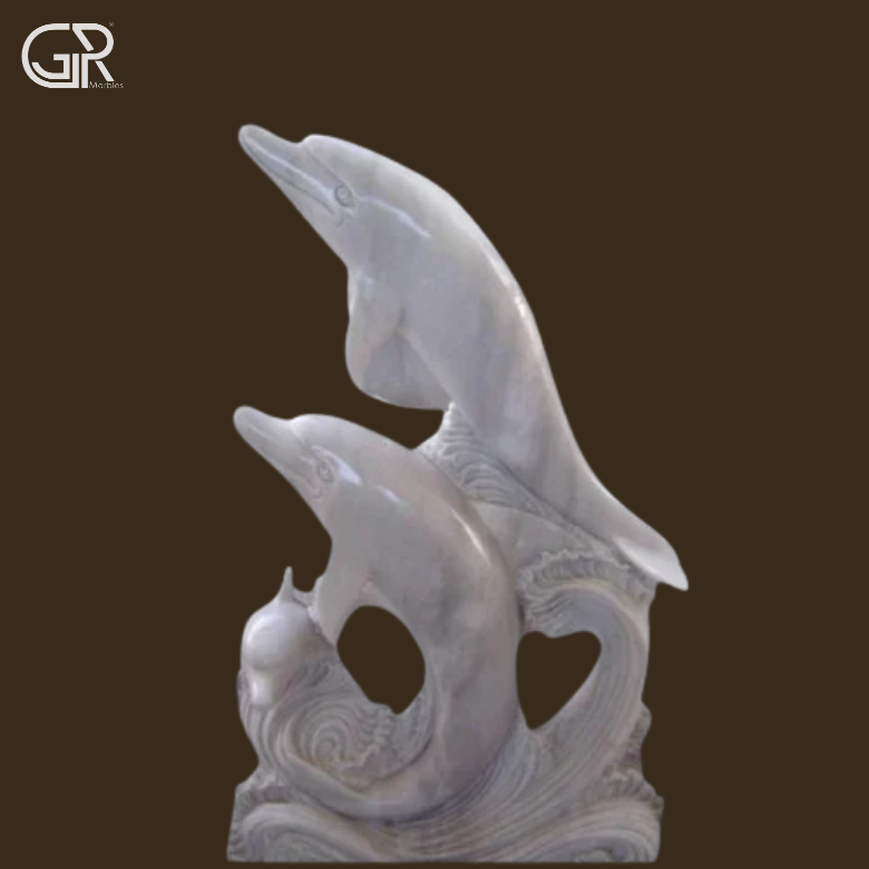 Modern Art Marble - Makrana White Marble, Above 2100 Mm, White | Handcrafted Abstract Art, Polished, Free Standing, Indoor