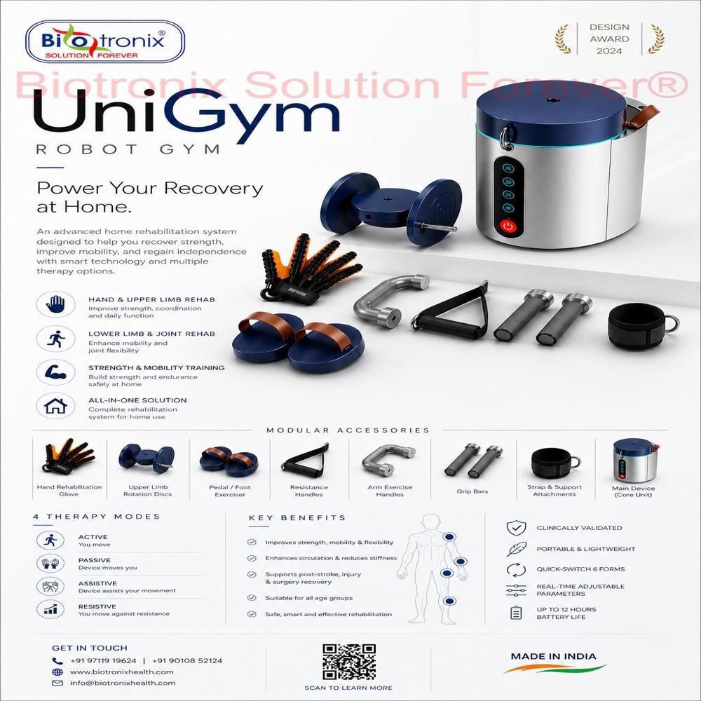 UniGym Professional Robot Gym for Stroke Rehabilitation Therapy