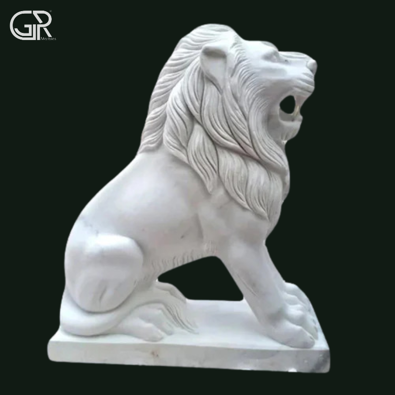 Marble Lion Sculpture