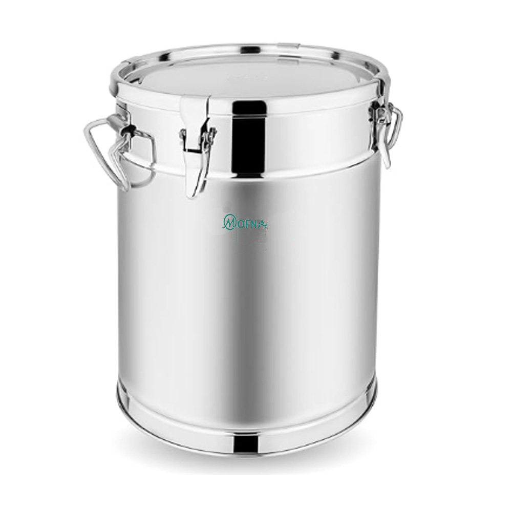 Mofna Stainless Steel Food Storage Drum 8 kg