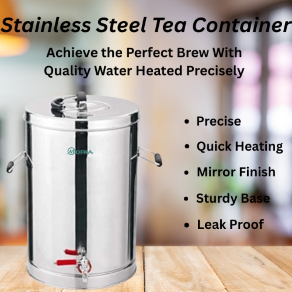 Mofna Stainless Steel Tea Container, 5 Liter
