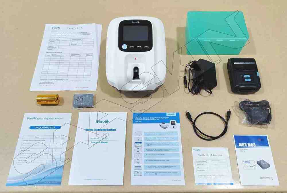 Wondfo Optical Coagulation Analyzer - Color: White And Gray