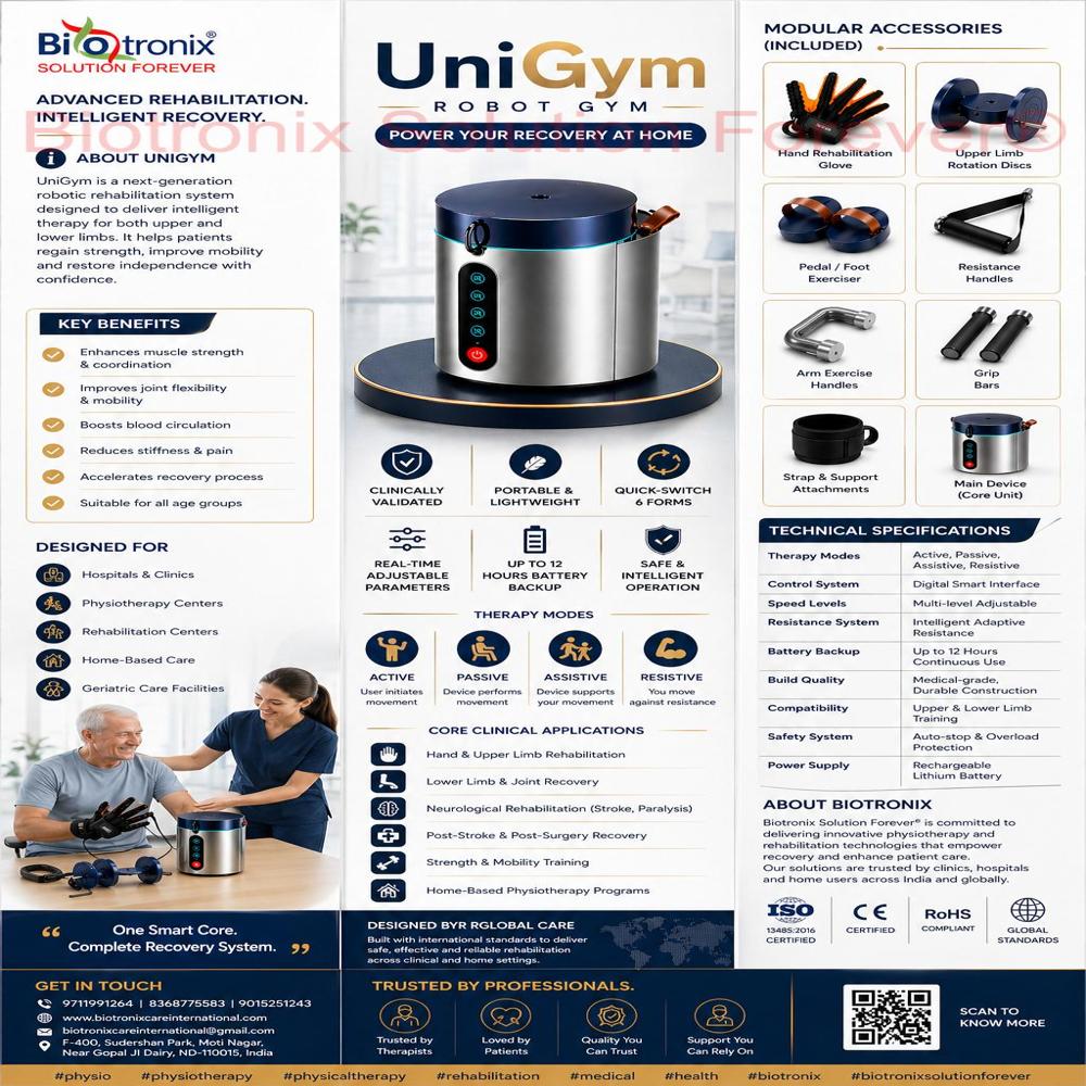 UniGym Multifunction Rehabilitation Robot for Arm & Leg Exercise