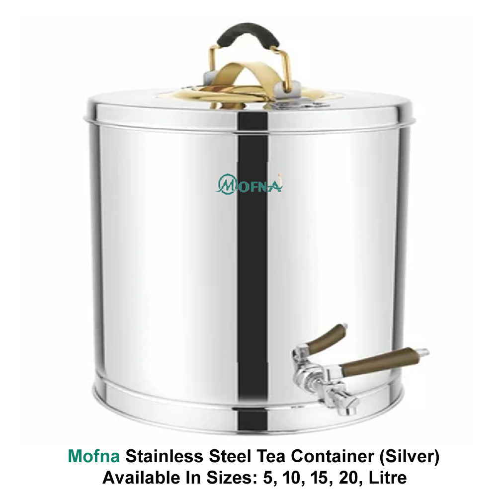 Mofna Stainless Steel Tea Container 10 Liter