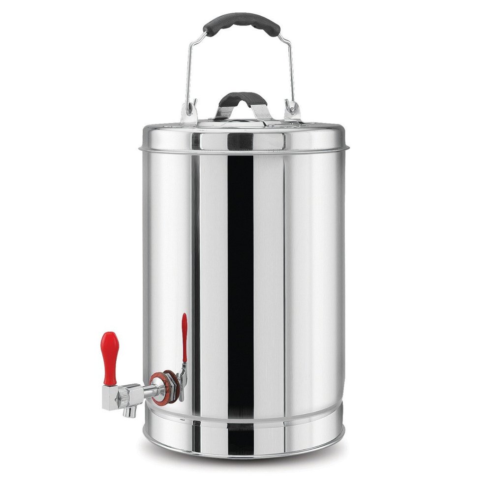 Mofna Stainless Steel Tea Container, 20 Liter Liter - Color: Silver