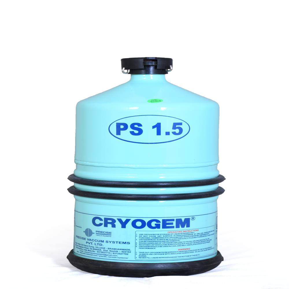 Precise (Ps-1.5) Liquid Nitrogen Container, Lightweight Cryogenic Dewar With Good Holding Time - Application: Veterinary