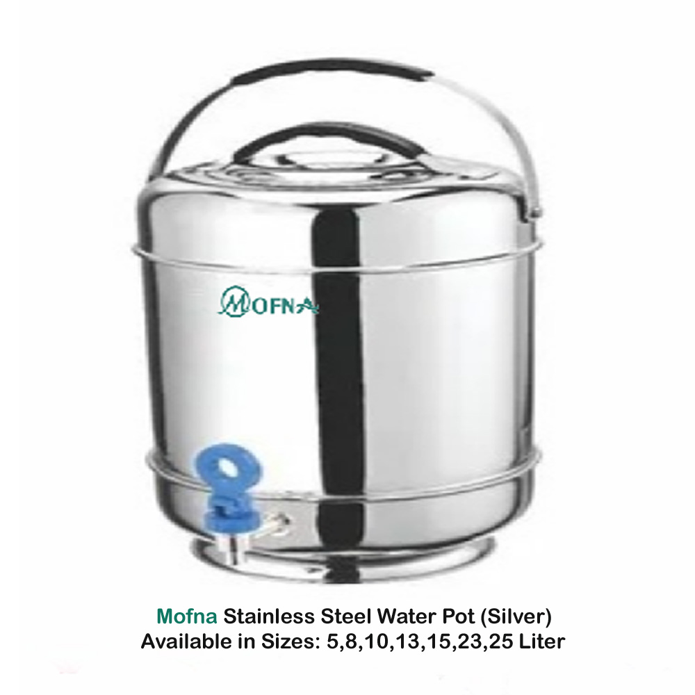 Mofna Stainless Steel Water Container, 5 Liter