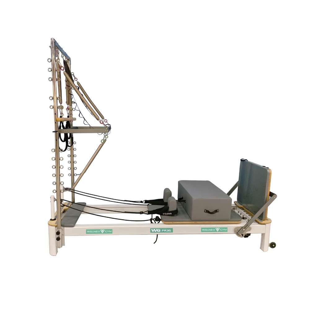 wg pr35 pilates reformer half tower with full track
