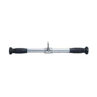 Handle Sliding T Bar - Heavy-duty Steel, 20 Inch, Chrome Plated | Knurled Grip, Cable Machine Compatible