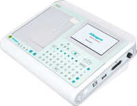 3-6 Channel Compact & Portable Ecg Machine - Abs Plastic, 260x215x65 Mm, Multicolor | High-resolution Thermal Print, Built-in Defibrillation Protection, Usb/sd Connectivity, Visual & Sound Alarms