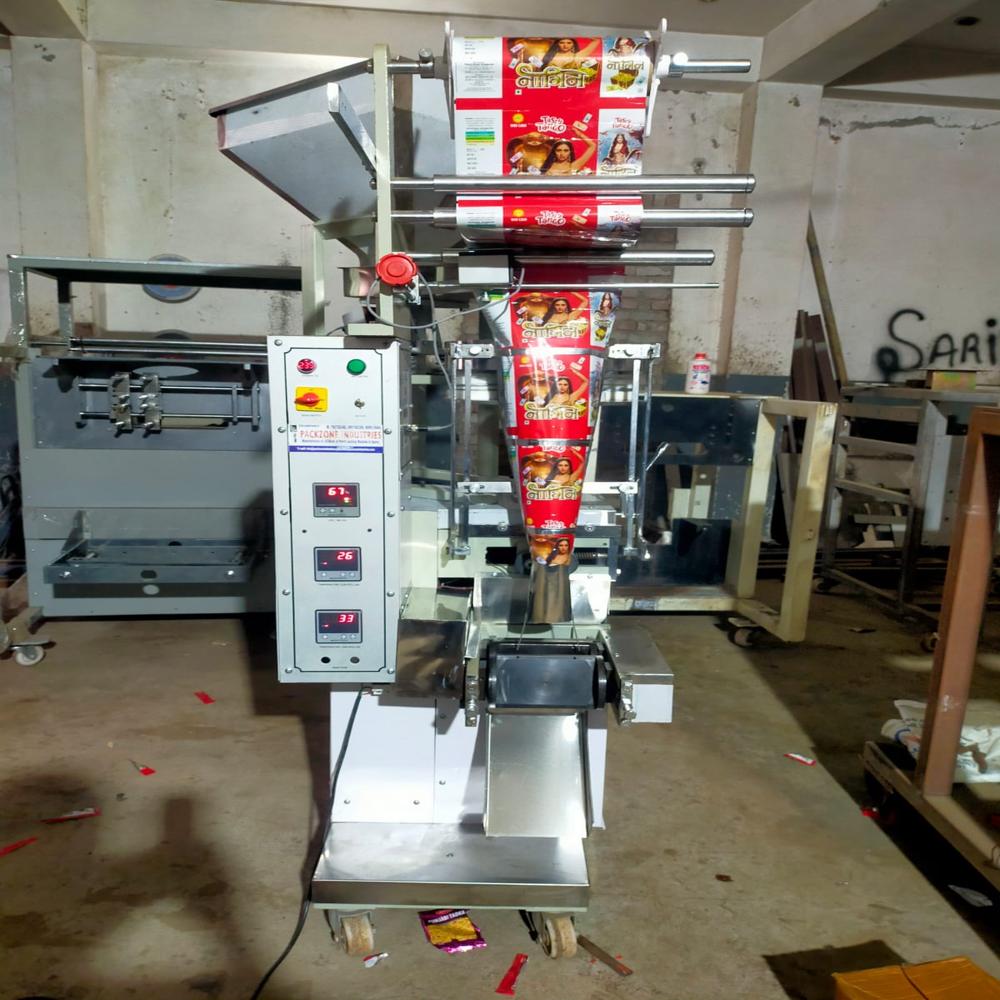 Ffs mechanical cup filler pouch packing machine