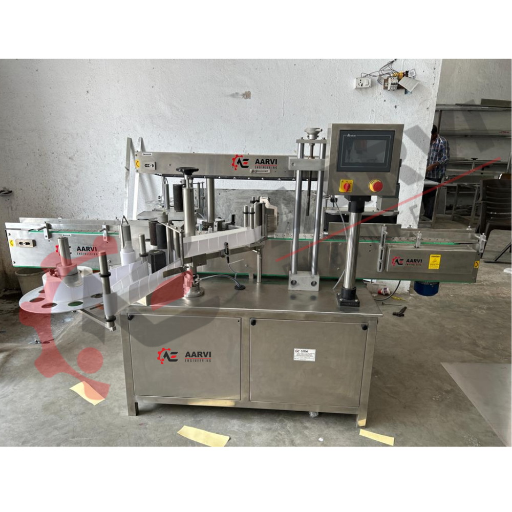 50 Bpm Automatic Double Side Sticker Labeling Machine