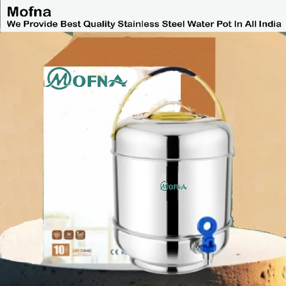 Mofna Stainless Steel Water Pot, 25 Liter