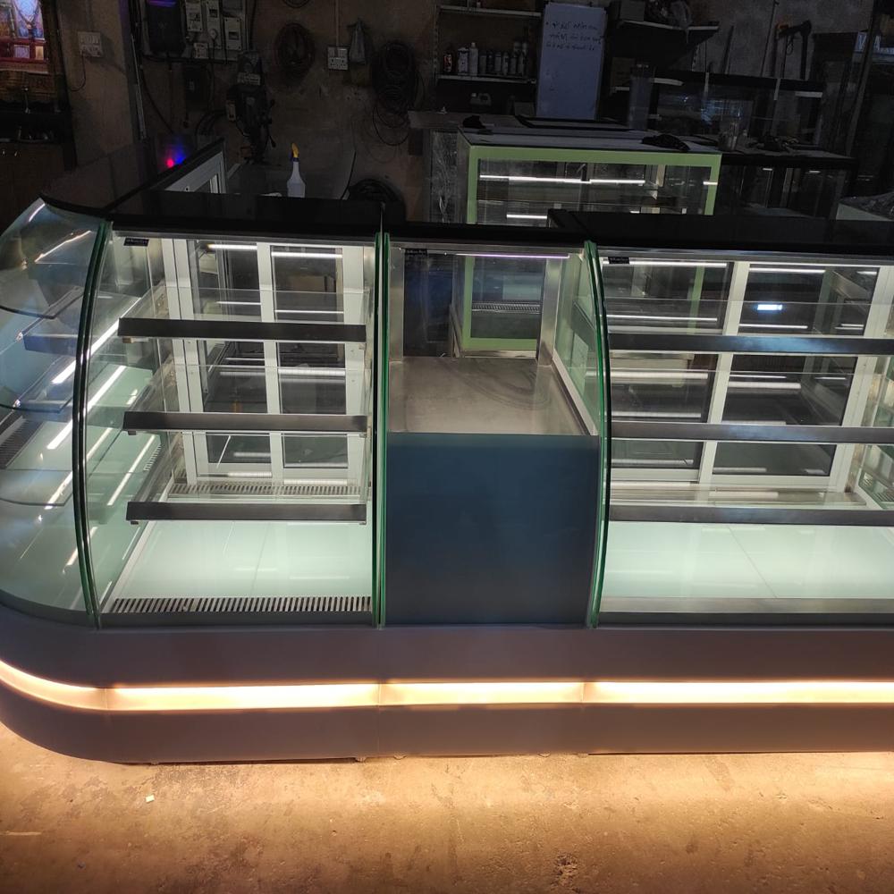 Curved Glass Sweet Display Counter