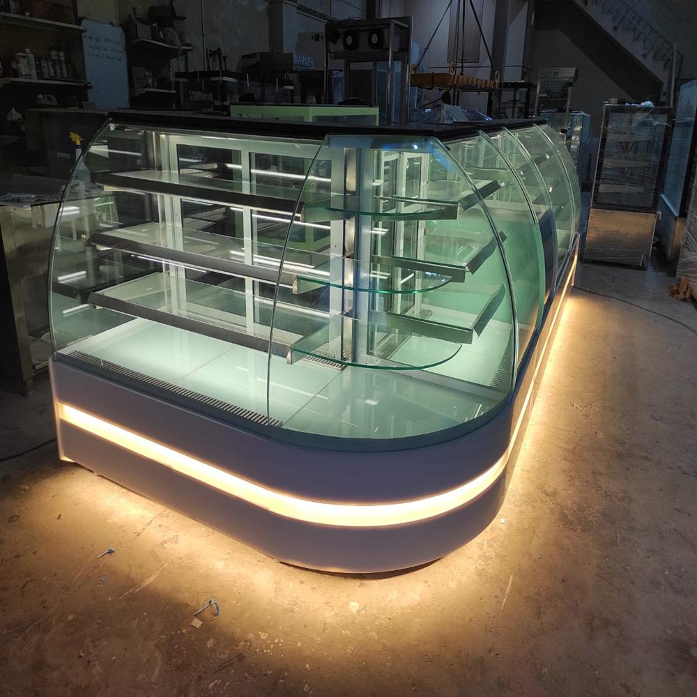 Curved Glass Sweet Display Counter