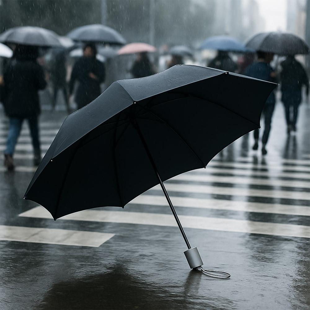 Premium Quality Compact Foldable Umbrella (1 Pc) - Color: Mix