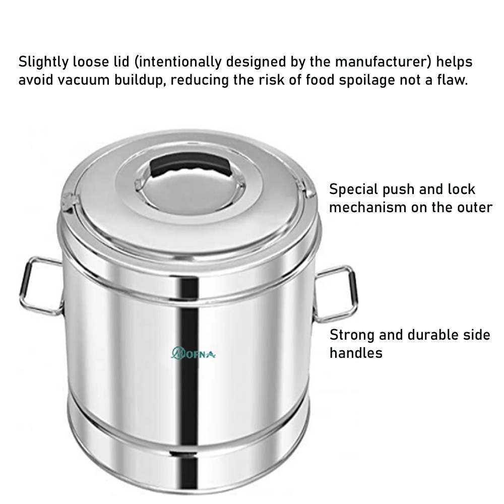 Mofna Stainless Steel Hot Pot 5 Liter