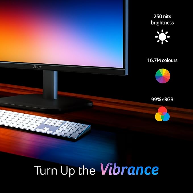 acer EK220Q J0 21.5 Inch Full HD VA Panel Monitor | 120Hz Refresh | 
